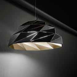 Perenz - Lampadario Contemporaneo Tilt Metallo Oro Nero 3 Luci E27