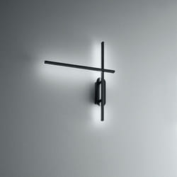 Perenz - Applique Moderna Tange Alluminio Nero Acrilico Led 20W 3000K