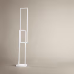 Collezione Cross LA LAMPADA CHE FA DA DESIGN Piantana in alluminio verniciato bianco è un prodotto moderno ed elegante, con u ...