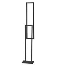 Perenz - Piantana Moderna Cross Metallo Nero Acrilico Led 64W 3000K
