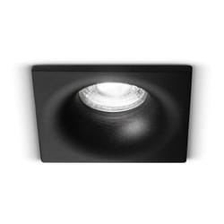 Perenz - Faretto Quadrato Incasso Moderno Oasis Alluminio Nero 1 Luce Gu10