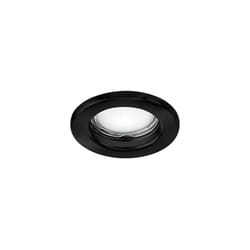 Faretto Da Incasso Contemporaneo Oasis Metallo Nero Vetro 1 Luce Gu10