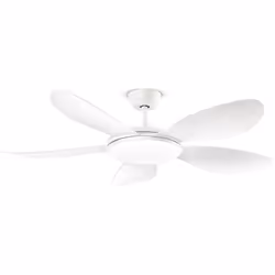 Collezione Smarti SOFFI DI LUCE Ventilatore in metallo bianco opaco 5 pale in acrilico bianco Diffusore in acrilico Led 36W 3 ...