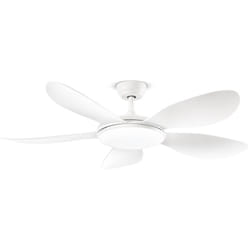 Perenz - Ventilatore Moderno Smarti Metallo Bianco Acrilico Led 36W Cct