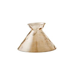 Perenz - Paralume In Vetro Effetto Martellato Colore Ambra Specchiato