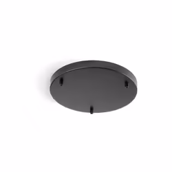 Collezione Ampolla COMBINA IL TUO STILE Rosone multicavo 3 fori in metallo verniciato a polvere colore nero opaco diametro 35 ...