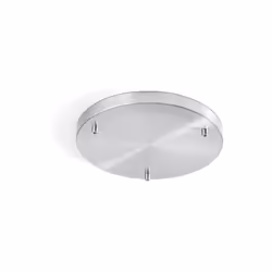 Collezione Rain COMPONI LA TUA LUCE Rosone multicavo in metallo verniciato (3 fori) cromo lucido D.35 x H.3 cm. COMPONI la tu ...