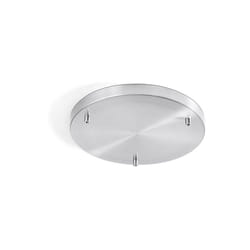 Rosone Multicavo Metallo Cromo Lucido 3 Fori