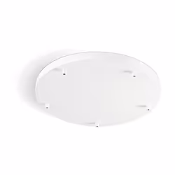 Collezione Ampolla COMBINA IL TUO STILE Rosone multicavo 5 fori in metallo verniciato a polvere colore bianco opaco diametro ...