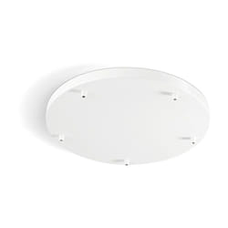 Perenz - Rosone Multicavo 5 Fori In Metallo Bianco Opaco D45Cm