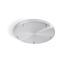 Perenz - Rosone Multicavo 5 Fori In Metallo Cromo Lucido D45Cm