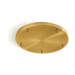Rosone Multicavo 5 Fori In Metallo Ottone Brunito D45Cm