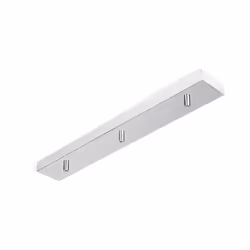 Collezione Ampolla COMBINA IL TUO STILE Rosone multicavo 3 fori in metallo verniciato a polvere colore cromo spazzolato con u ...