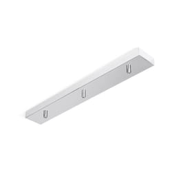 Perenz - Rosone Multicavo 3 Fori In Metallo Cromo Spazzolato L60Cm