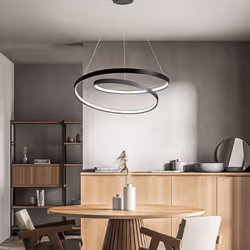 Collezione Ritmo LA LAMPADA CHE SEGUE IL TUO RITMO Sospensione elegante realizzata in metallo e alluminio verniciato di color ...