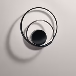 Collezione Ritmo LA LAMPADA CHE SEGUE IL TUO RITMO Applique elegante realizzata in metallo e alluminio verniciato di colore n ...