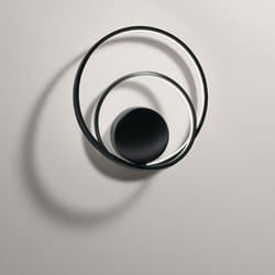 Perenz - Applique Moderna Ritmo Metallo Nero Acrilico Led 28W 3000K