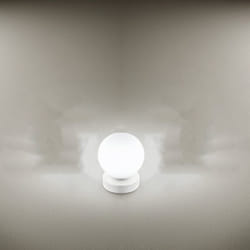 Perenz - Lampada Da Scrivania Contemporanea Maga Metallo Bianco Vetro 1 Luce G9