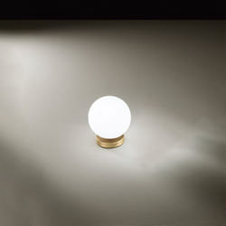 Perenz - Lampada Da Scrivania Contemporanea Maga Metallo Oro Vetro 1 Luce E14
