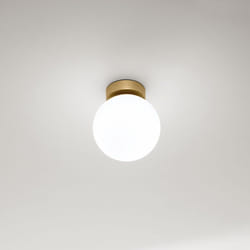 Perenz - Applique Contemporanea Maga Metallo Oro Vetro 1 Luce E14