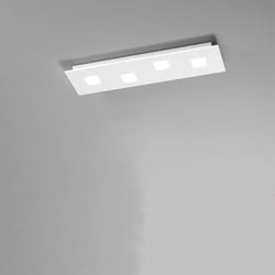 Perenz - Plafoniera Moderna Pixel Metallo Bianco Acrilico 4 Luci Gx53
