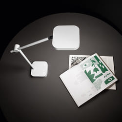 Perenz - Lampada Scrivania Industrial-Minimal-Nordico Icon Metallo Bianco Led 8W 3000K