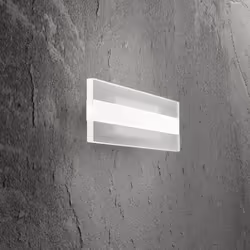 Collezione Bend LA LUCE CHE SI PIEGA AL TUO STILE Applique da parete con telaio in metallo verniciato a polvere di colore bia ...