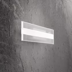 Collezione Bend LA LUCE CHE SI PIEGA AL TUO STILE Applique da parete con telaio in metallo verniciato a polvere di colore bia ...