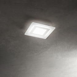 Perenz - Plafoniera Contemporanea Bend Metallo Bianco Acrilico Led 30W 3000K