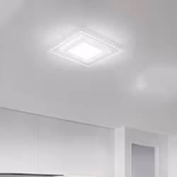 Collezione Bend LA LUCE CHE SI PIEGA AL TUO STILE Plafoniera con telaio in metallo verniciato a polvere di colore bianco opac ...