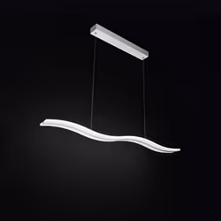 Collezione Bend LA LUCE CHE SI PIEGA AL TUO STILE Sospensione con telaio in metallo verniciato a polvere di colore bianco opa ...