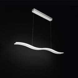 Perenz - Sospensione Moderna Bend Metallo Bianco Acrilico Led 48W 3000K