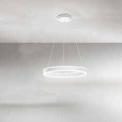 Perenz - Sospensione Moderna Kirko Metallo Bianco Led 48W 3000K