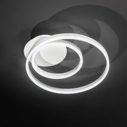 Perenz - Plafoniera Moderna Kirko Metallo Bianco Acrilico Led 42W Cct 3000/4000/6000K