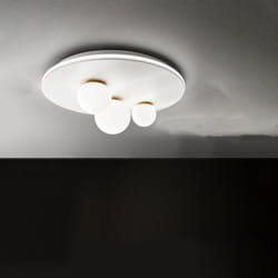 Perenz - Plafoniera Moderna Ball Metallo Bianco Acrilico Led 48W 3000K