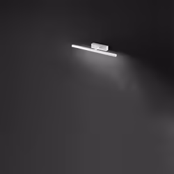 Collezione Riga LA LAMPADA CHE VALORIZZA IL TUO SPAZIO Applique LED in metallo verniciato di colore bianco e ha un'ampia supe ...
