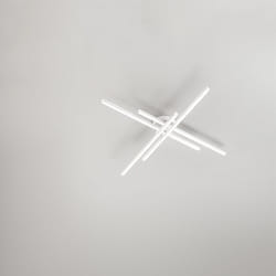 Perenz - Plafoniera Moderna Syncro Metallo Bianco Acrilico Led 58W 3000K