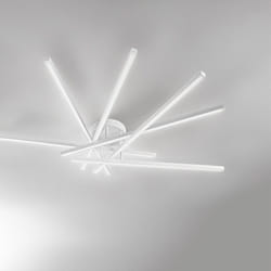 Plafoniera Moderna Syncro Metallo Bianco Acrilico Led 70W Cct 3000/4000/6000K