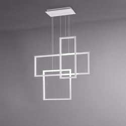 Collezione Cross LA LAMPADA CHE FA DA DESIGN Sospensione realizzata in alluminio verniciato bianco, con un design moderno ed  ...