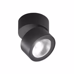 Collezione Camera IL FARETTO CHE SEGUE LA TUA LUCE Il faretto spot LED rotondo orientabile in nero è una soluzione di illumin ...