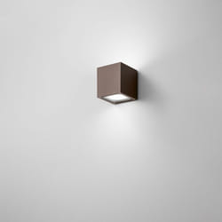 Perenz - Applique Da Esterno Moderna Totem Metallo Ruggine Vetro 2 Luci Gx53
