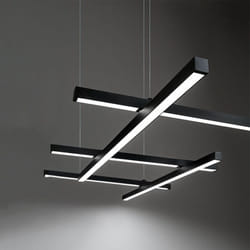 Perenz - Sospensione Moderna Net Metallo Nero Acrilico Led 50W 3000K