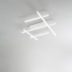 Perenz - Plafoniera Moderna Net Metallo Bianco Led 50W 3000K