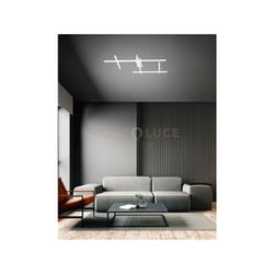 Lampadario a soffitto led 8090 b ct bianco opaco
