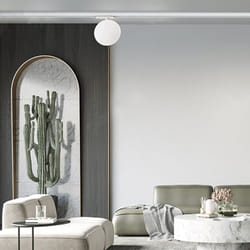 Perenz - Plafoniera Sfera Per Binario Metallo Bianco Acrilico Led 24W 3000K