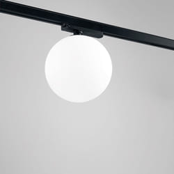 Perenz - Plafoniera Sfera Per Binario Metallo Nero Acrilico Led 24W 3000K