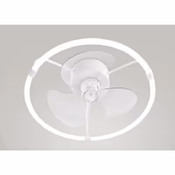 Ventilatore a plafone led Perenz Lem 30W 3 pale bianco - 7176BCT Ventilatore a plafone in metallo verniciato bianco opacomodu ...