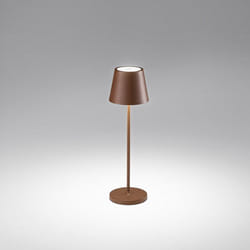 Perenz - Lampada Tavolo Esterno Moderna Diva Alluminio Ruggine Led 1,5W 3000K