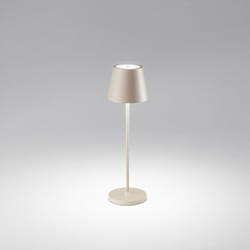 Perenz - Lampada Tavolo Esterno Moderna Diva Alluminio Beige Led 1,5W 3000K