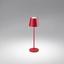 Perenz - Lampada Tavolo Esterno Moderna Diva Alluminio Rosso Led 1,5W 3000K